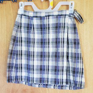 Graphite Essentials Plaid Skirt